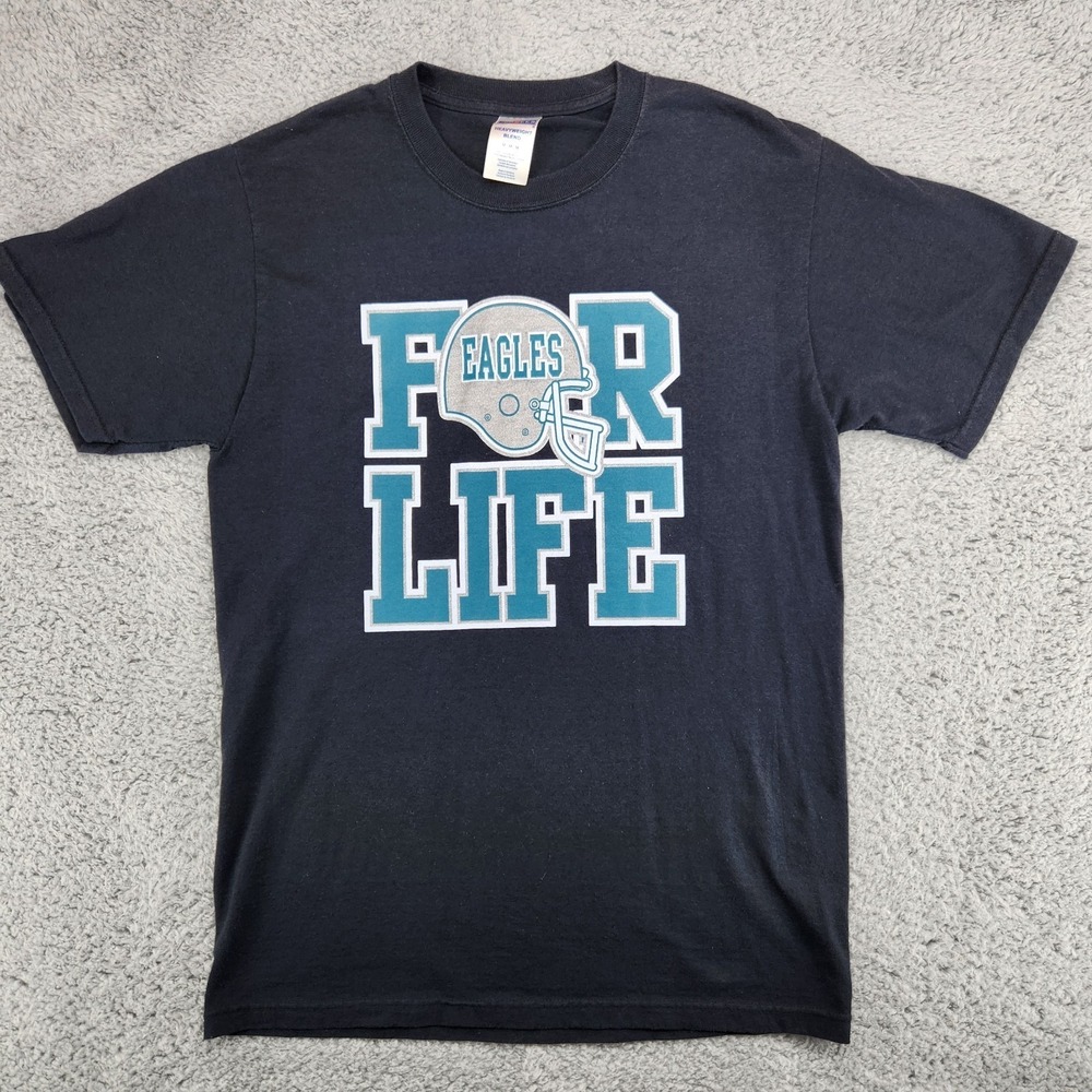 Vintage Philadelphia Eagles "Eagles For Life" Jerzees T-Shirt Mens M Heavyweight